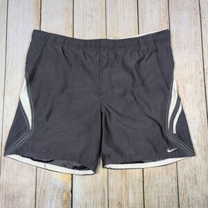 VTG 90s Y2k Nike‎ swim shorts Navy Zipper Pocket Large